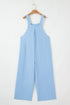Checkered Pocketed High Waist Wide Leg Overall